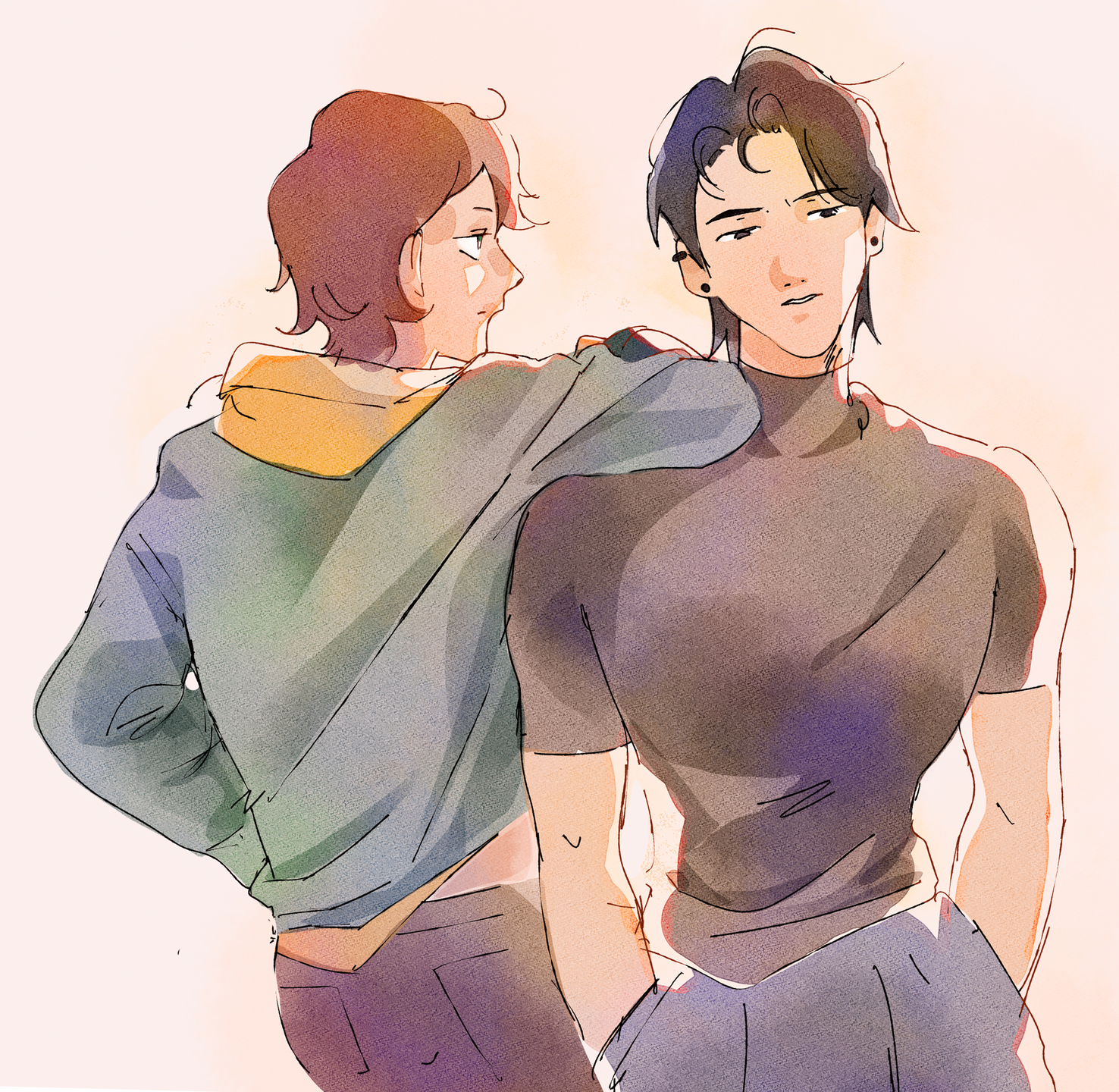 $90: half, sketch, +extra character